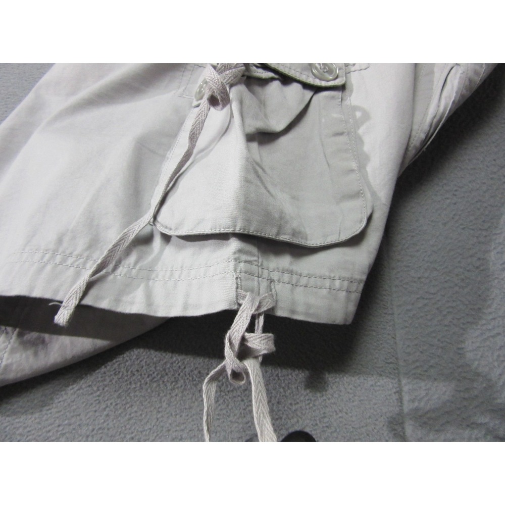 PrAna Skirt Women 8 Gray Mini Breathe Utility Cargo Pockets Outdoor Cinched Hem - Picture 10 of 16